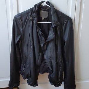 Muubaa Black Leather Jacket